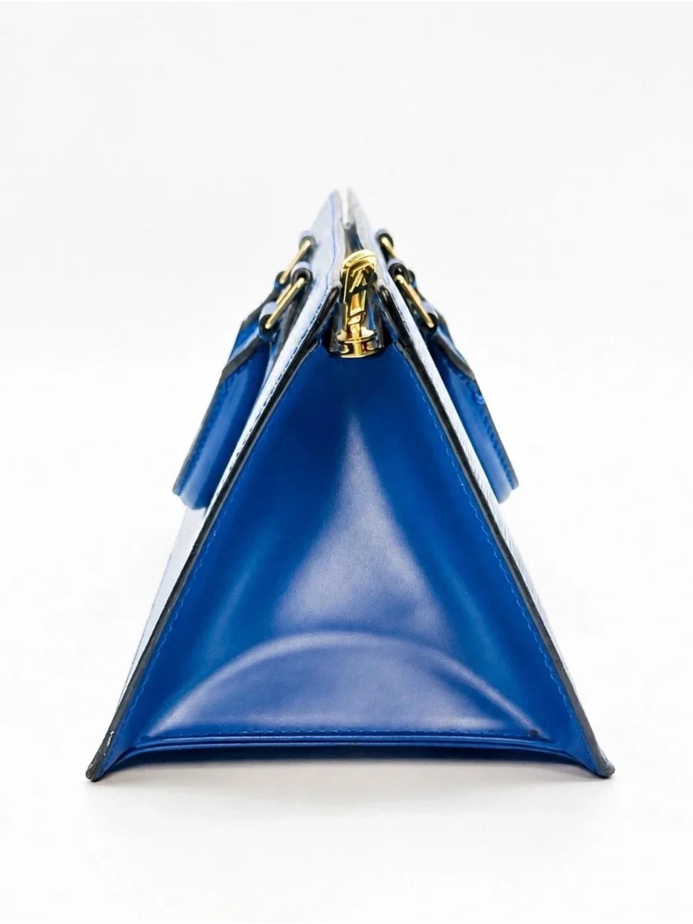 Vintage Louis Vuitton Epi Triangle Sac in Royal Blue